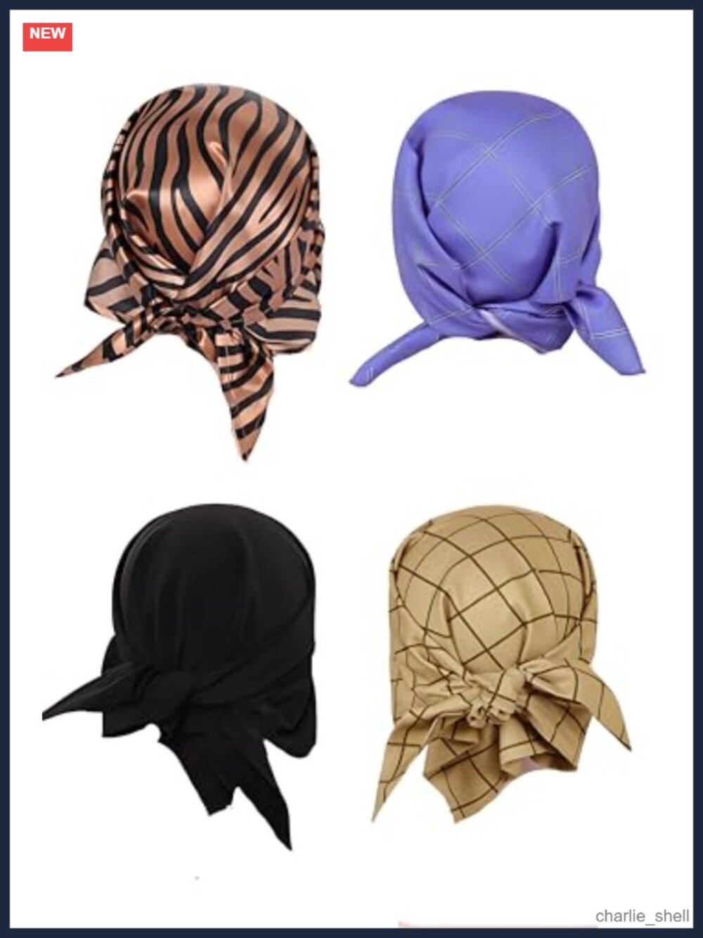 Usopp Cosplay Head Scarf Checkered Leopard Print Elastic Cloth Adults Halloween